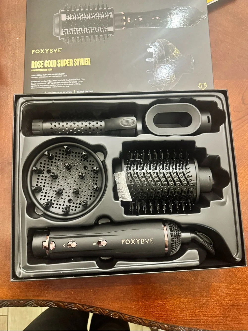 FOXYBAE Rose Gold Super Styler - Rose Gold & Black